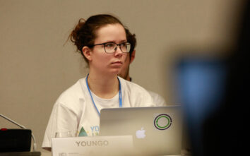 Synnøve Gimse at the Climate Change Conference