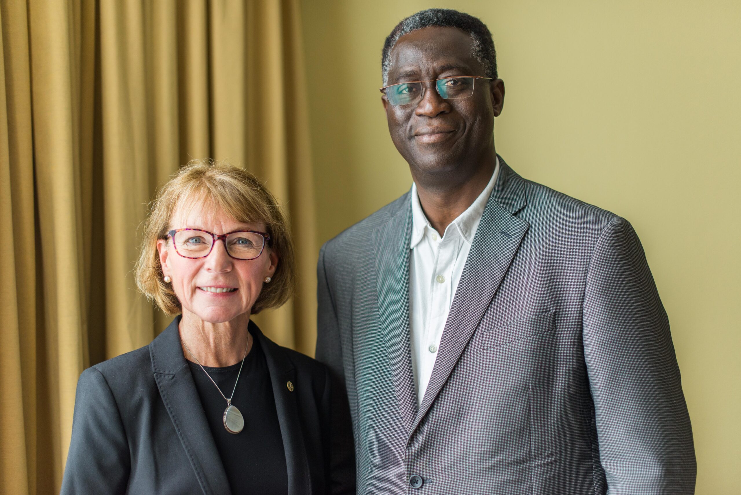 2018 The first female President of the World YMCA, Patricia Pelton (Canada), the first African Secretary-General, Carlos Sanvee (Togo)