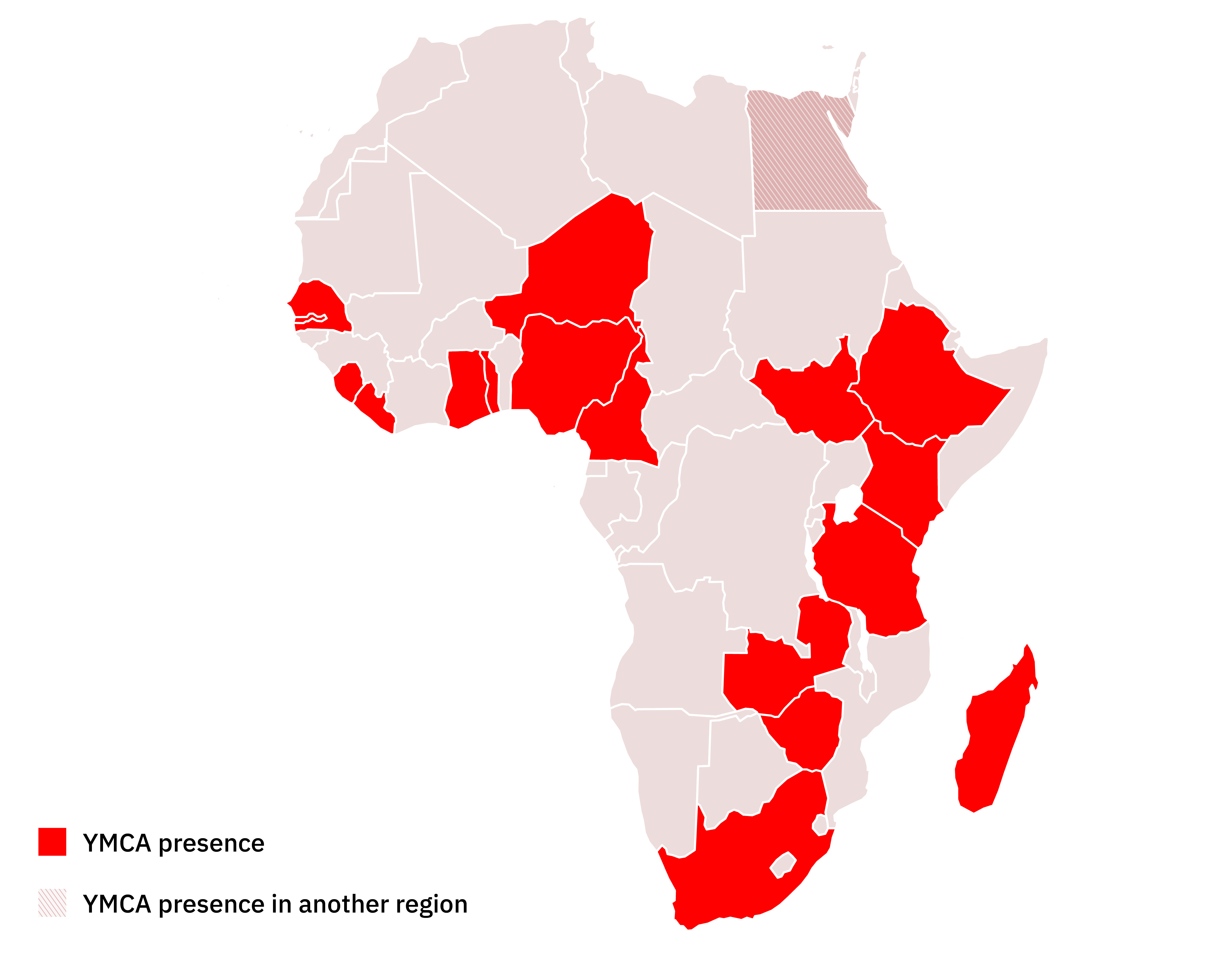 YMCA Presence in Africa