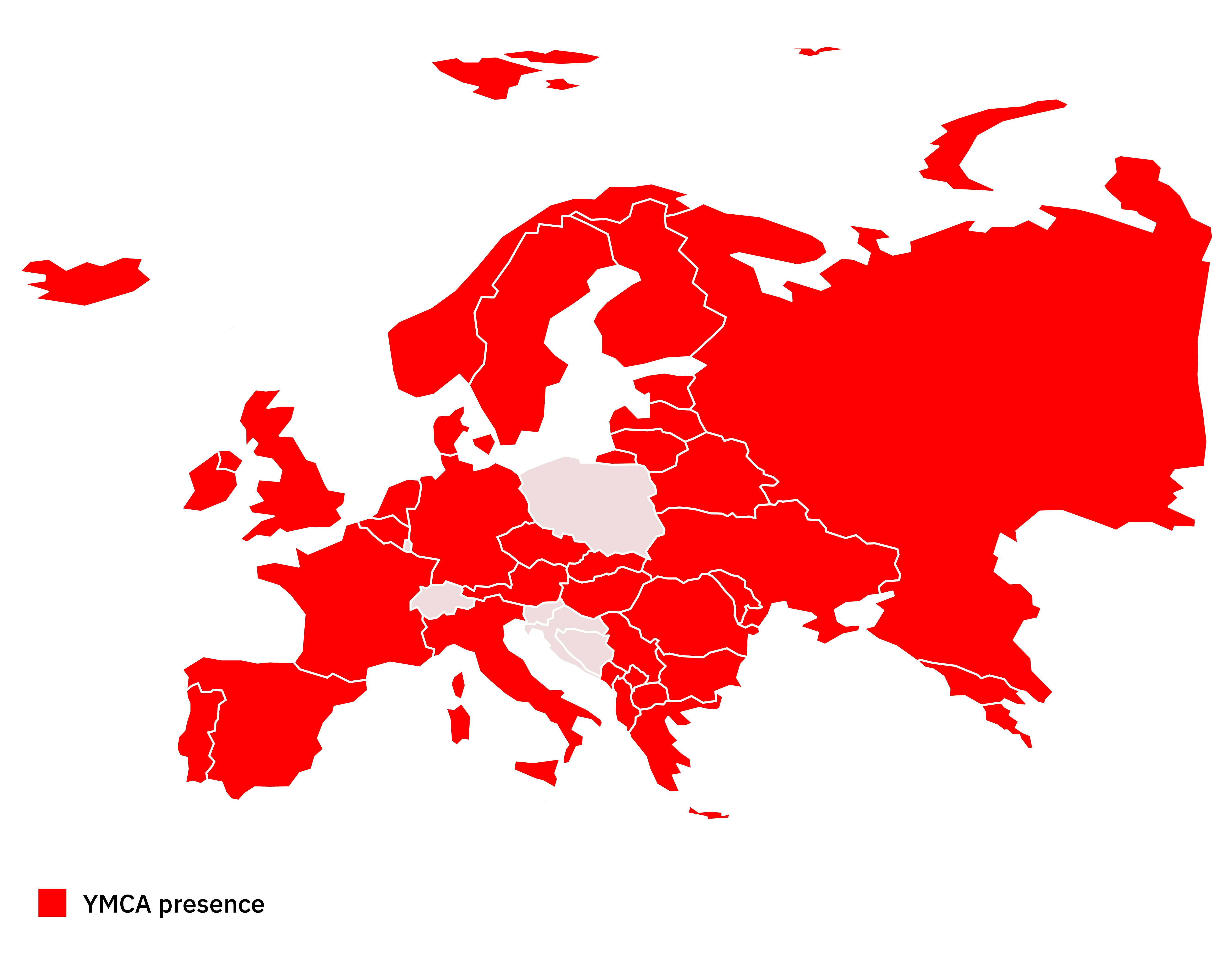 YMCA Presence in Europe