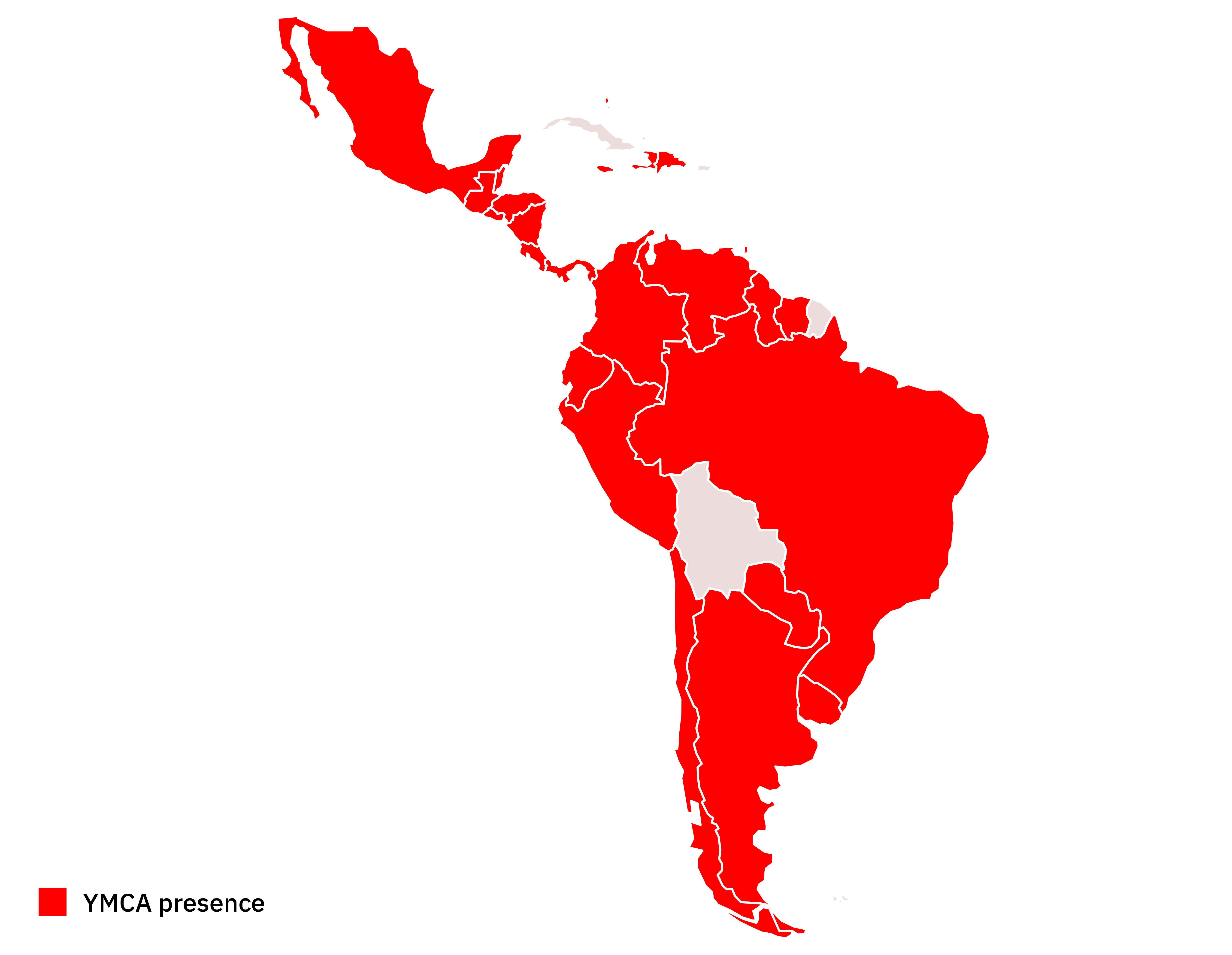 YMCA Presence in Latin America