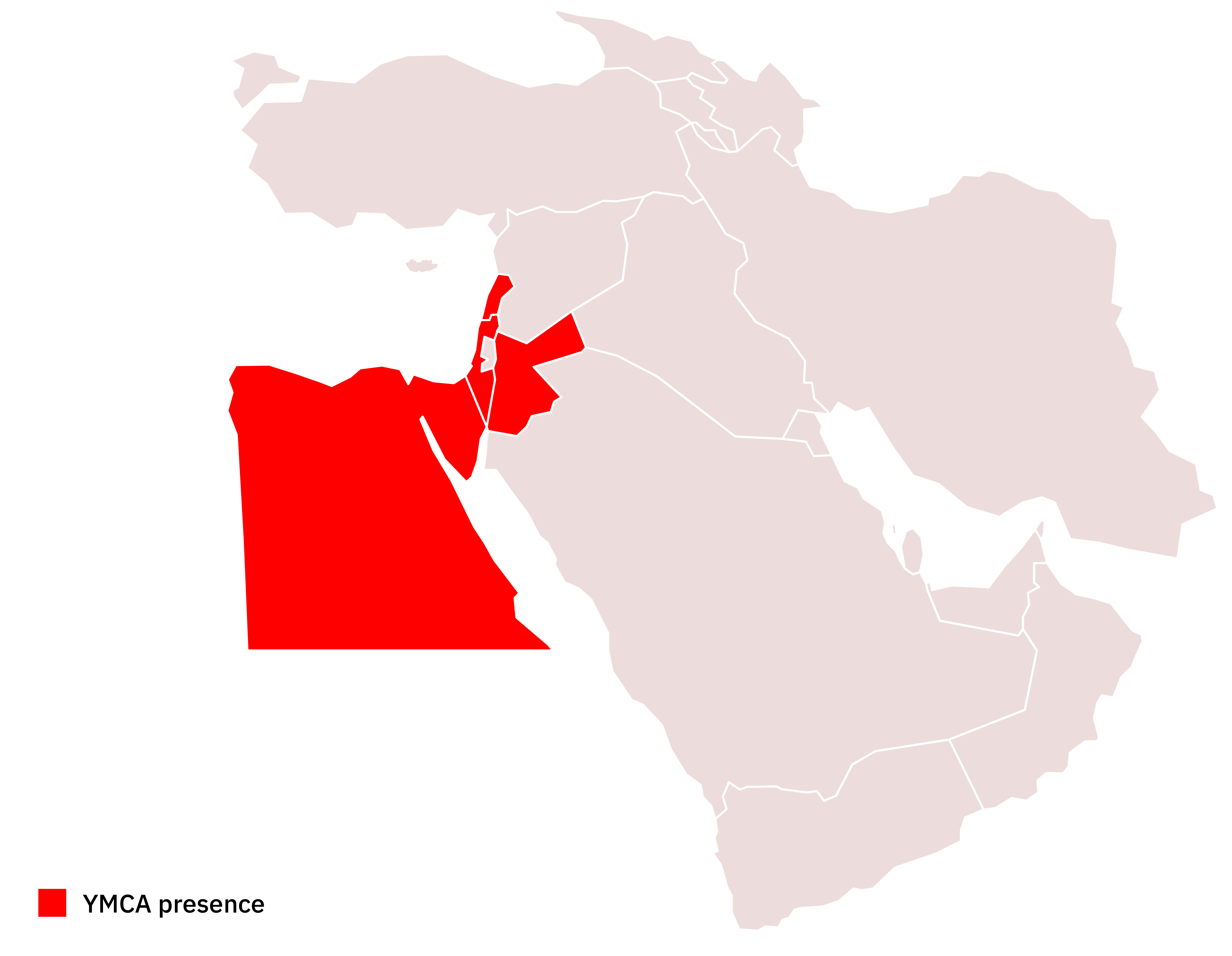 YMCA presence in the middle east